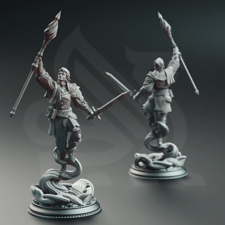 Air Genasi Battlemage Sorcerer - Noble Court Wizard by DM Stash