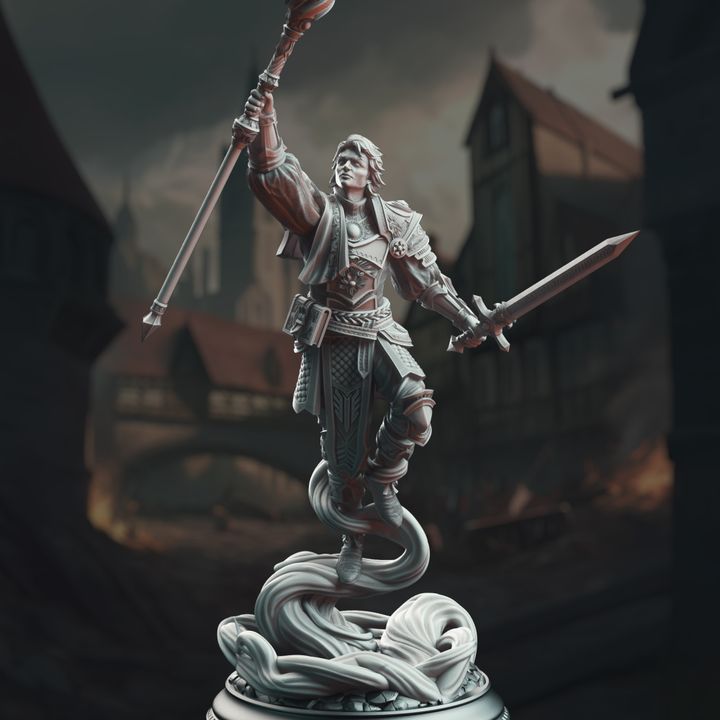 Air Genasi Battlemage Sorcerer - Noble Court Wizard by DM Stash
