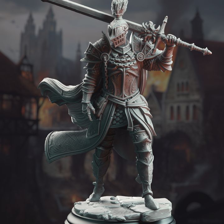 Black Knight Warrior Paladin - Knight of the Dusk by DM Stash