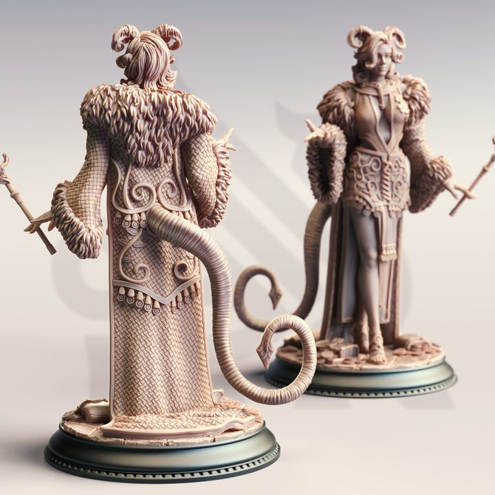 Noble Succubus Fantasy Spellcaster - Tiefling Alluring Sorceress by DM Stash