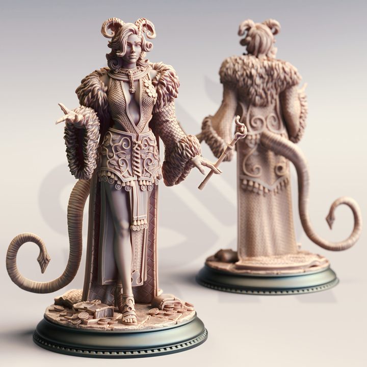 Noble Succubus Fantasy Spellcaster - Tiefling Alluring Sorceress by DM Stash