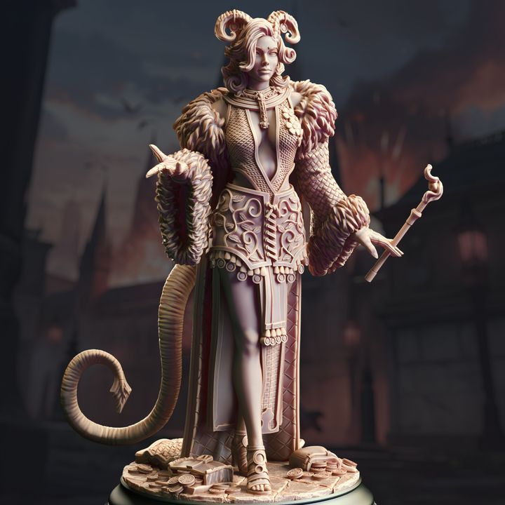 Noble Succubus Fantasy Spellcaster - Tiefling Alluring Sorceress by DM Stash