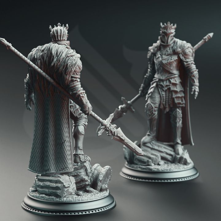 Armored Spear Soul Fighter 32mm Scale - Giant Slayer Knight by DM Stash