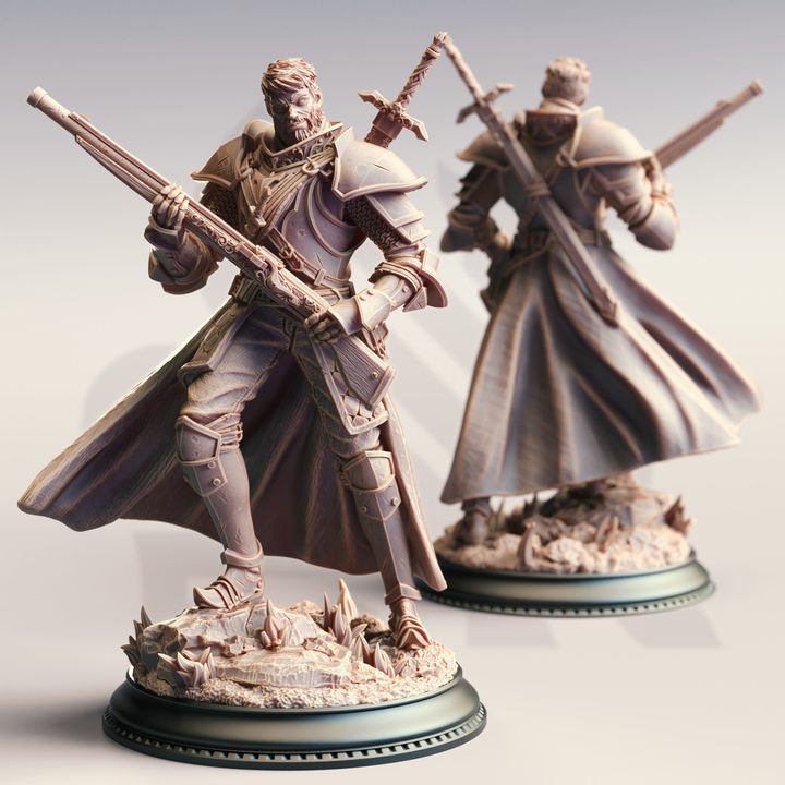 Cowboy Gun Ranger Hunter 32mm Scale - Inquisitor Gunslinger by DM Stash