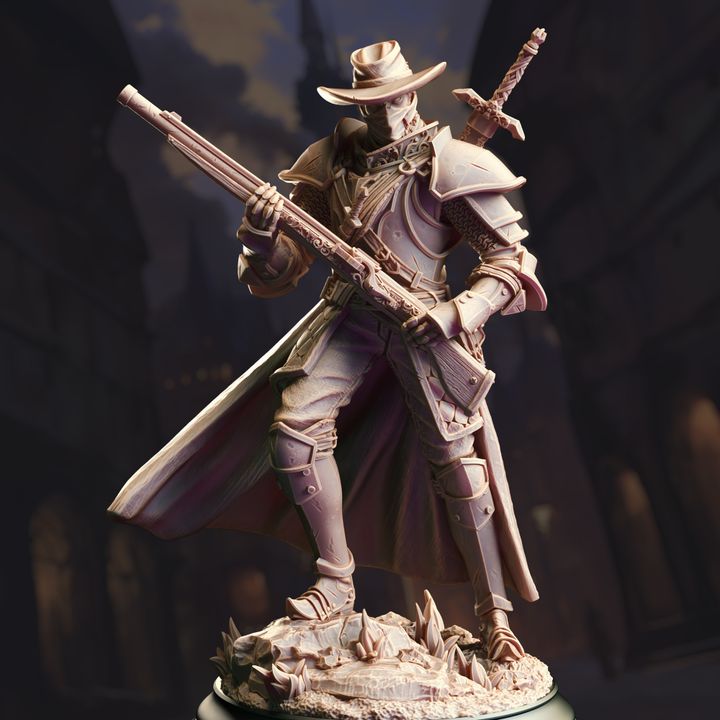 Cowboy Gun Ranger Hunter 32mm Scale - Inquisitor Gunslinger by DM Stash