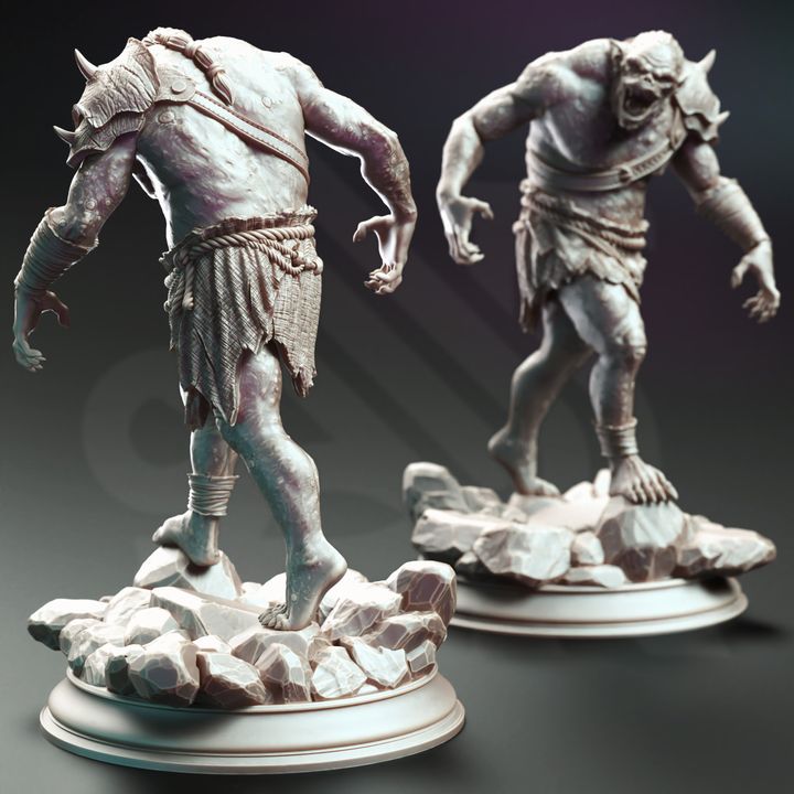 Troglodyte Trio Mob Enemy Monsters 32mm Scale - Trog Cannibals by DM Stash