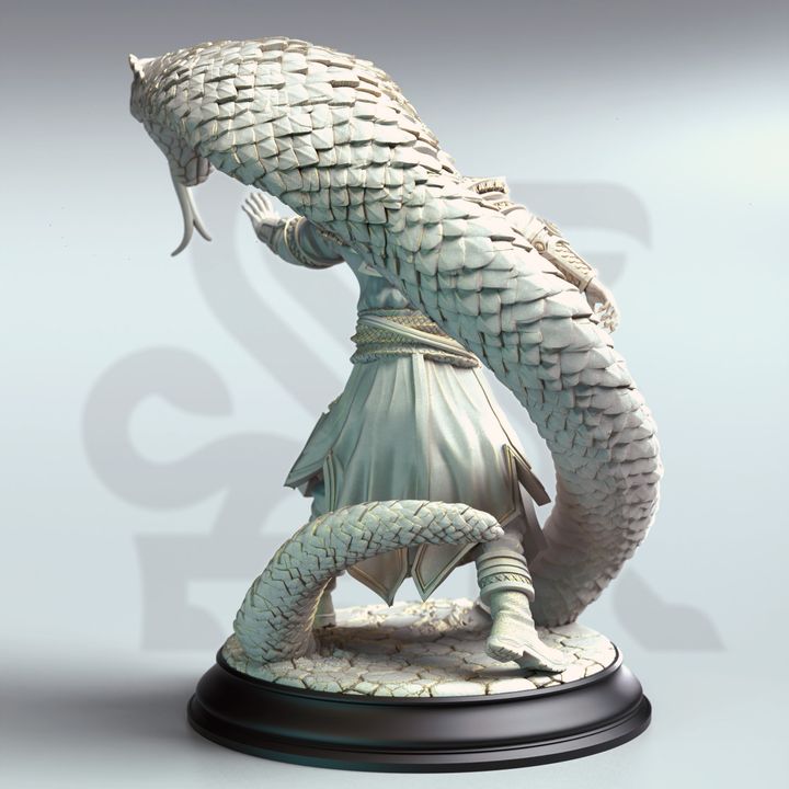 Samurai Beastmaster Serpent Villain 32mm Scale - Snake Charmer by DM Stash