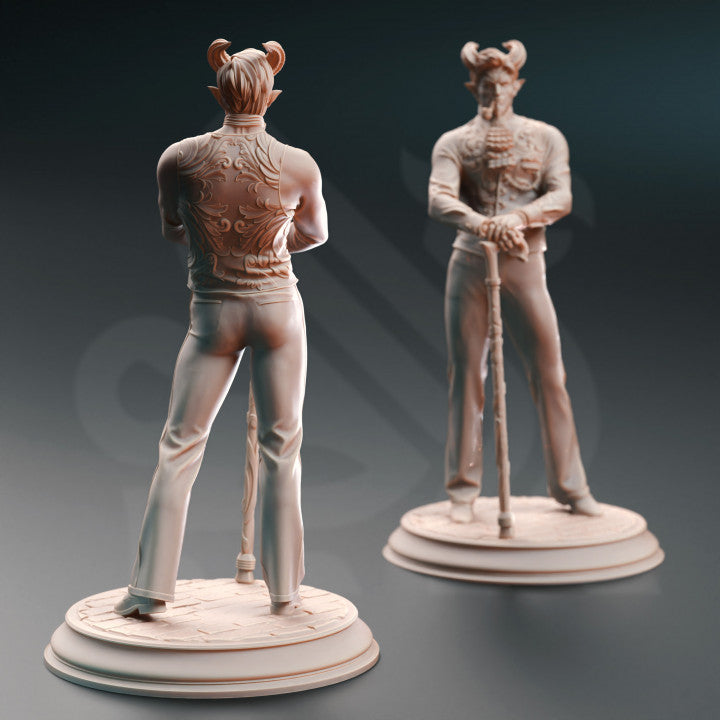 Tiefling Aristocrat Nobleman Lord NPC Miniature 32mm Scale - The Fortunate by DM Stash