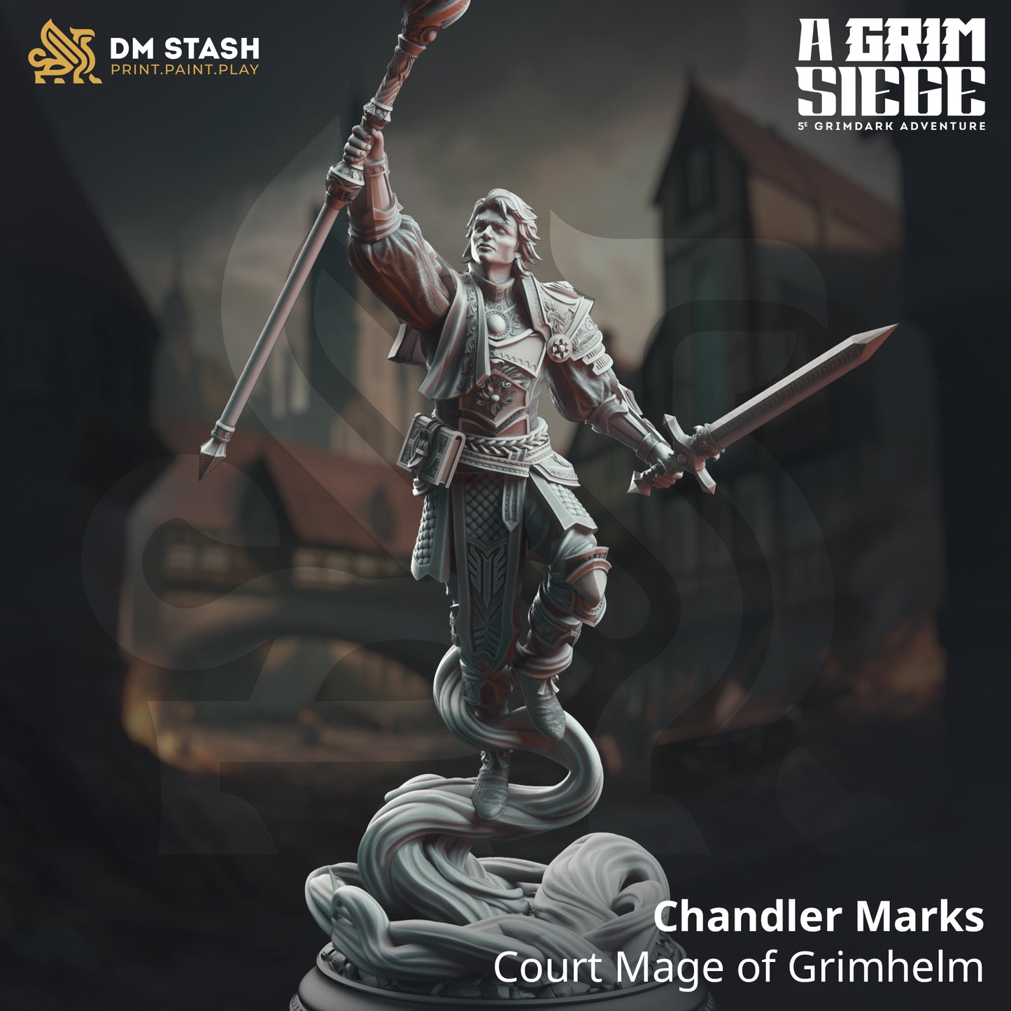 Air Genasi Battlemage Sorcerer - Noble Court Wizard by DM Stash