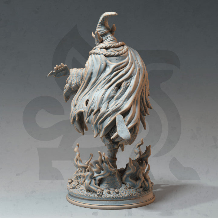 Undead Bard Lute Monster Entity 32mm Scale - Demonic Jester by DM Stash
