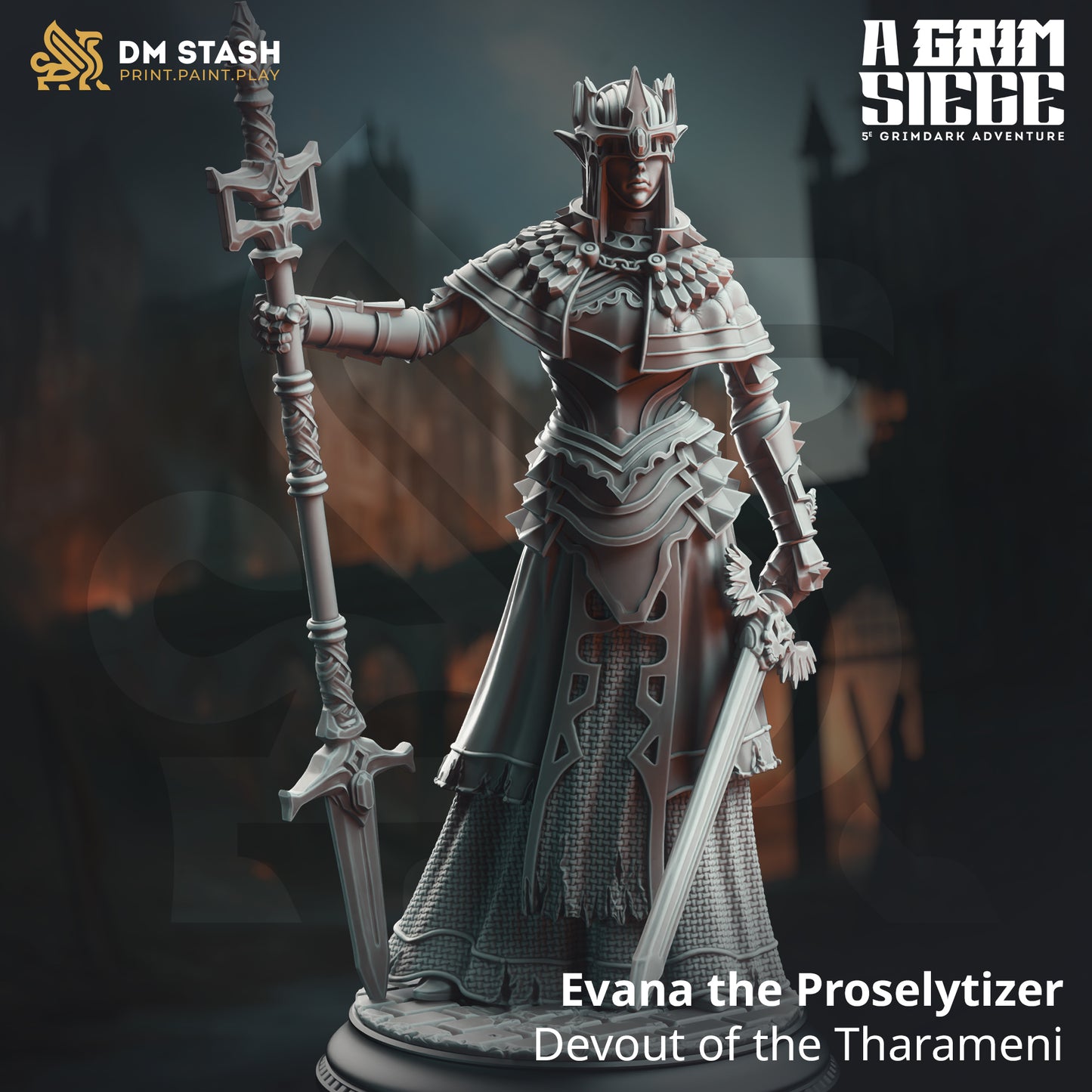 Priestess Warlock Fighter - Half-Elf War Maiden Cleric by DM Stash