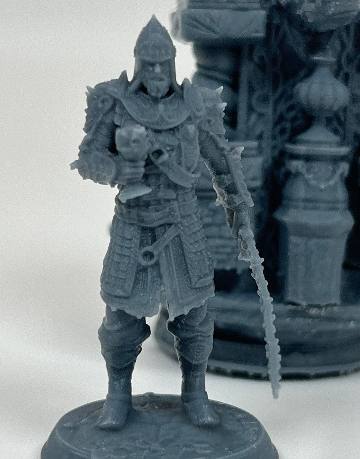 Arabic King Warrior Throne NPC Miniature 32mm Scale - The Great Sultan Hakim by DM Stash