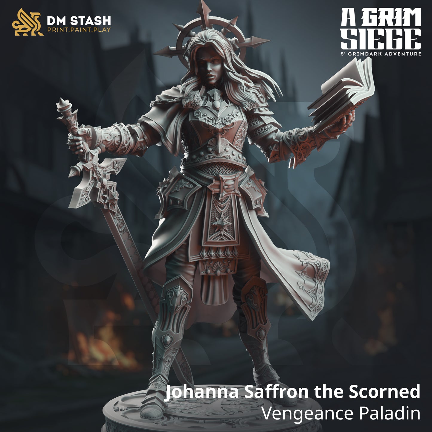 Spellbook Warrior Priestess Fighter - Paladin of Vengeance by DM Stash