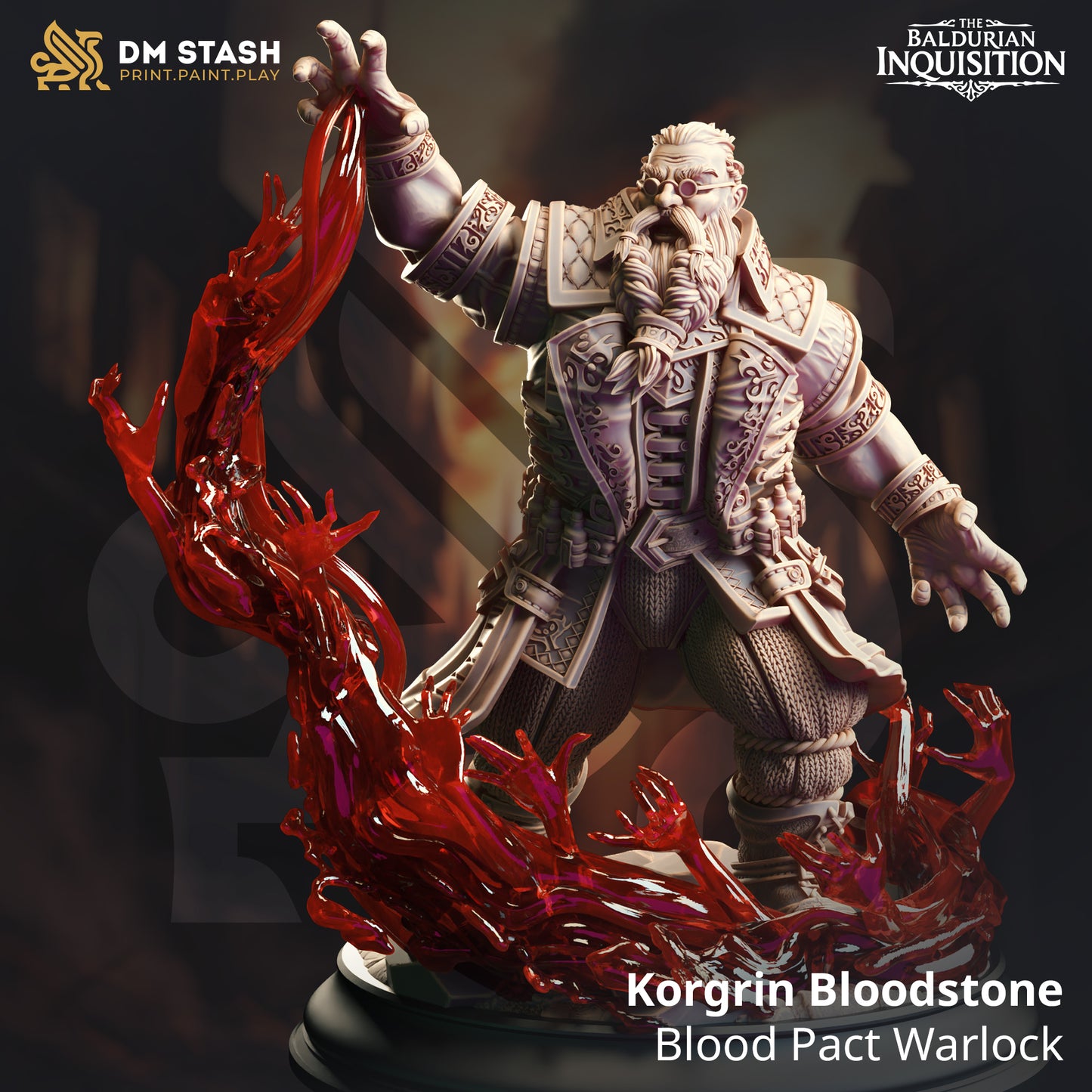 Necromancer Dwarven Steampunk Warlock - Dwarf Blood Mage by DM Stash