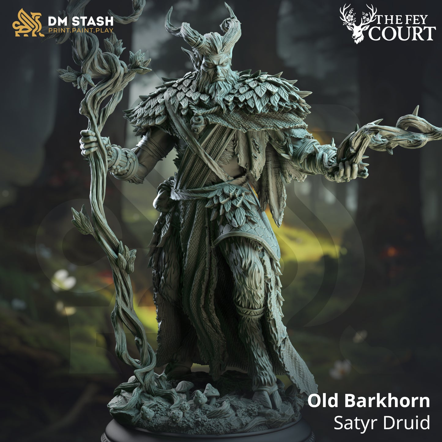 Elder Tiefling Nature Guardian Spellcaster Warlock - Satyr Druid by DM Stash