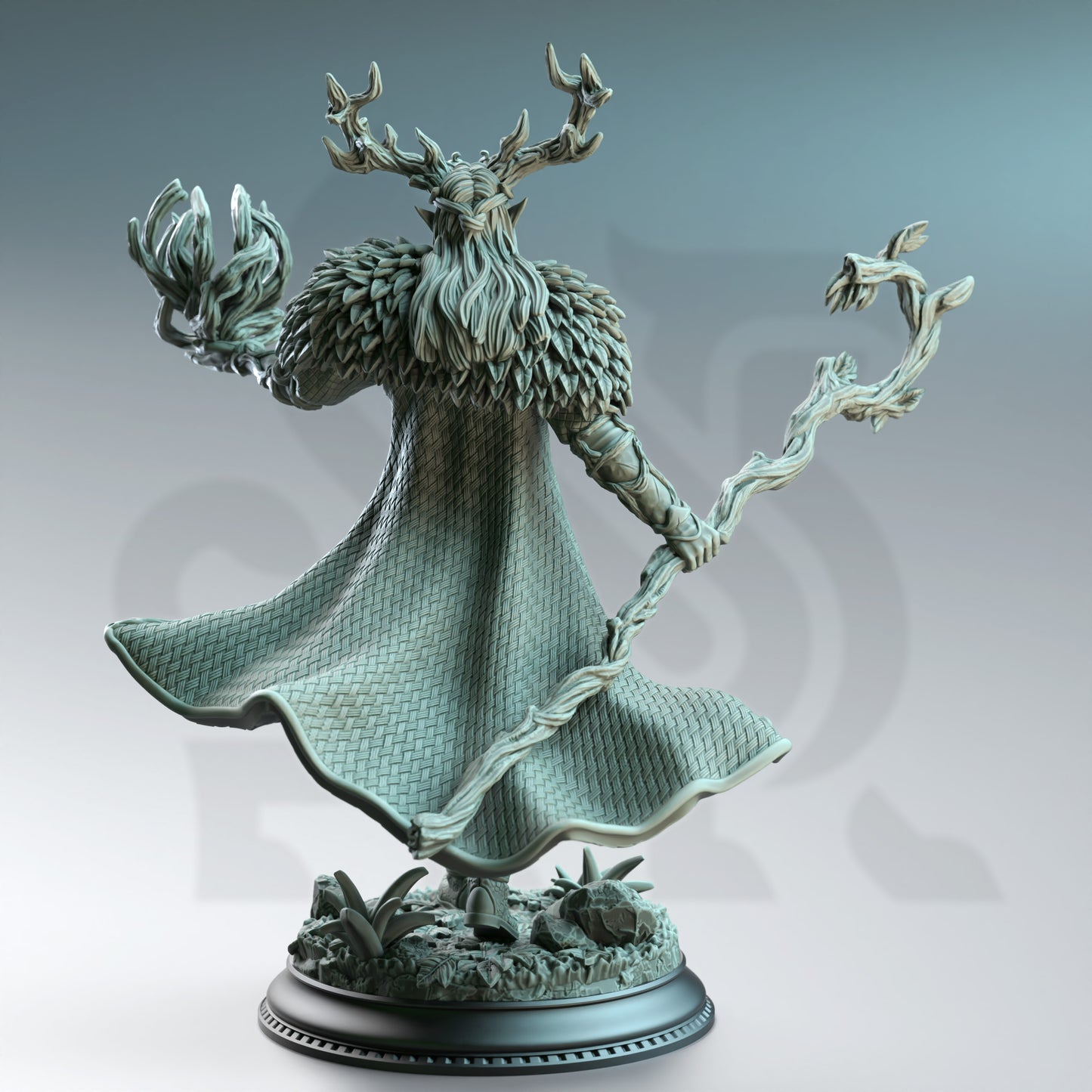 Druid King Nature Spellcaster Warlock 32mm Scale - Fey Touched Elf Lord by DM Stash