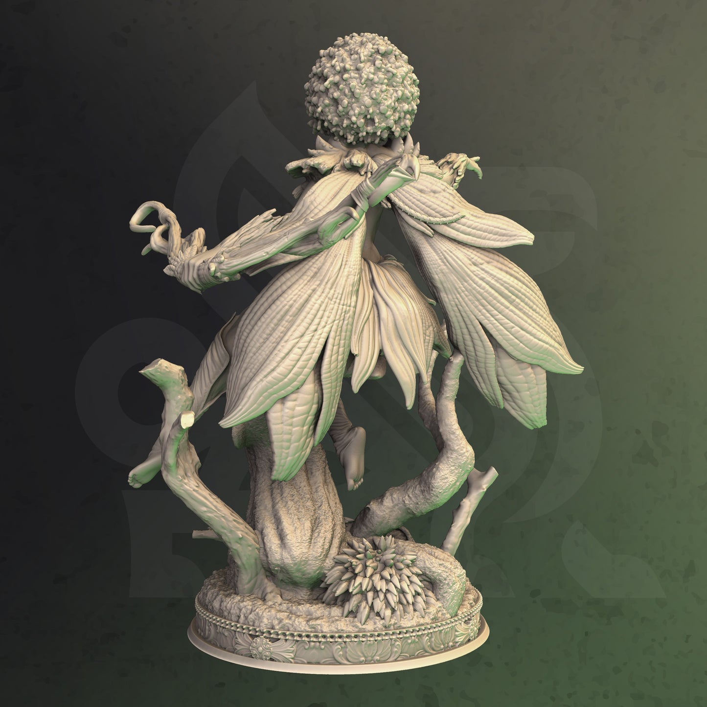Fantasy Nymph Nature Spirit Female Miniature 32mm Scale - Forest Dryad by DM Stash