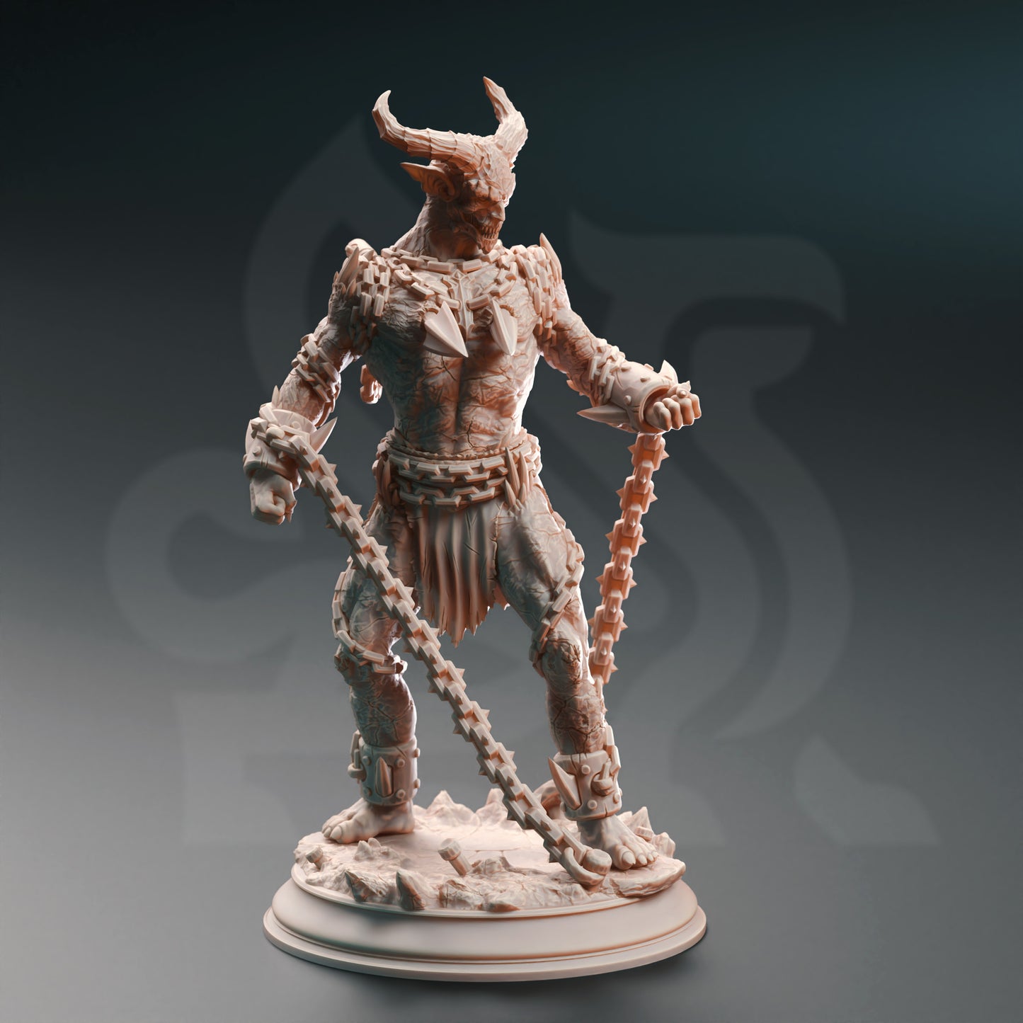 Demonic Chained Warrior Undead Fiends 3 forms 32mm Scale - Chain Devils by DM Stash
