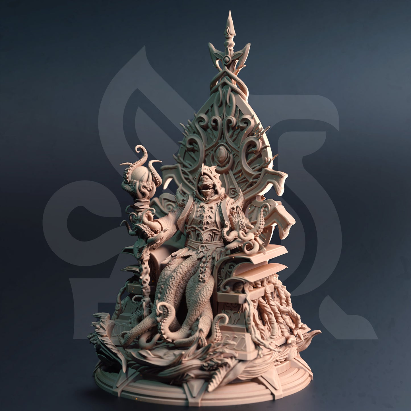 Sea Monster Villain Lovecraftian Entity Ruler King 32mm Scale - Dark Lord of the Depths by DM Stash