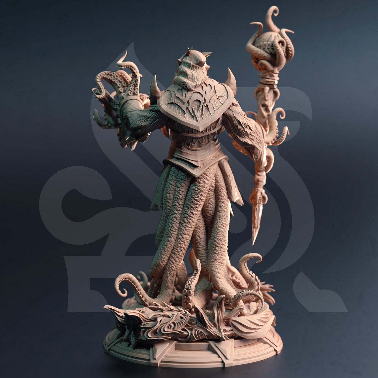 Sea Monster Villain Lovecraftian Entity Ruler King 32mm Scale - Dark Lord of the Depths by DM Stash