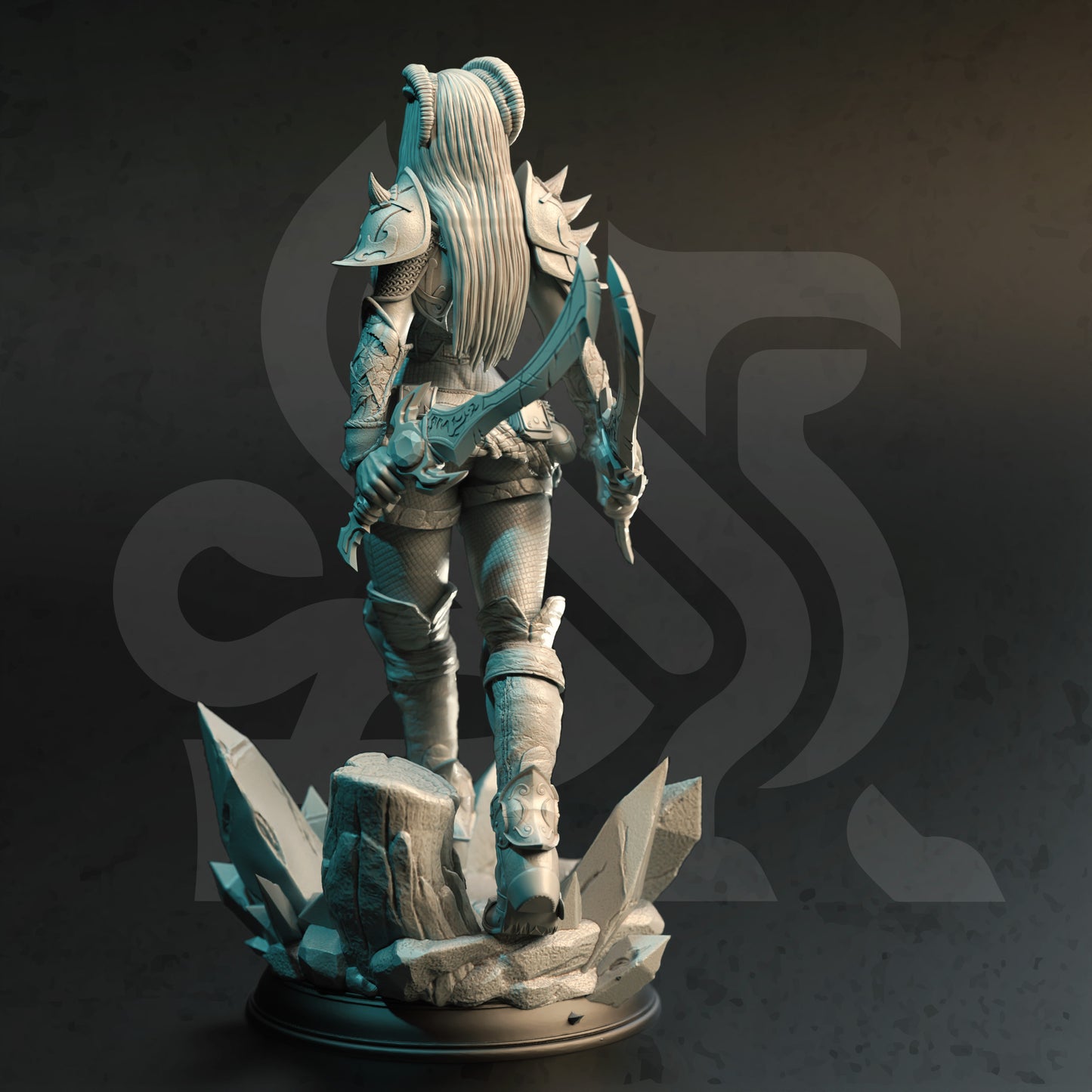 Tiefling Female Assassin Shortsword Dagger Rogue 32mm Scale - Master of Poisoned Talons by DM Stash