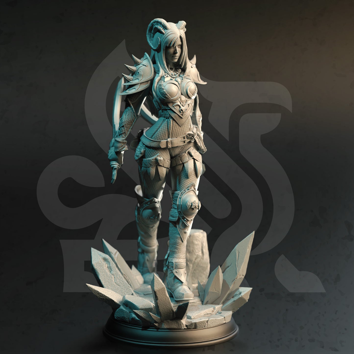 Tiefling Female Assassin Shortsword Dagger Rogue 32mm Scale - Master of Poisoned Talons by DM Stash
