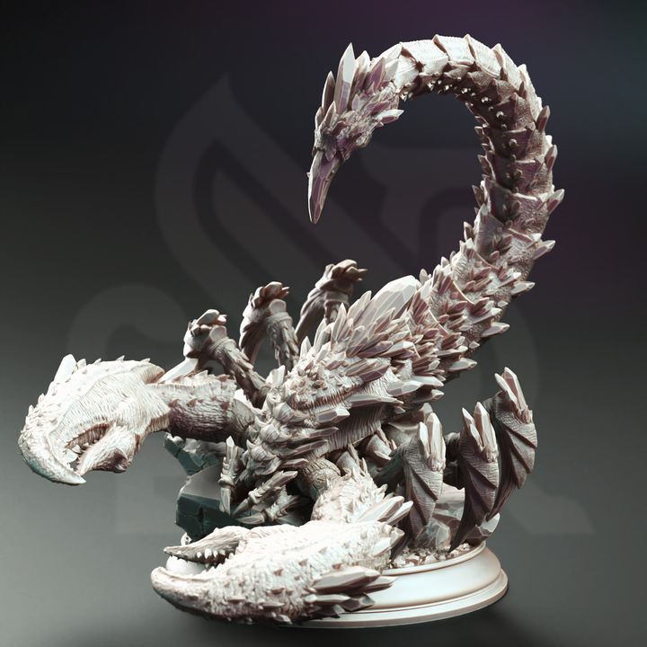 Giant Enemy Scorpion Bug Boss Monster 32mm Scale - Crystalline Scorpion by DM Stash