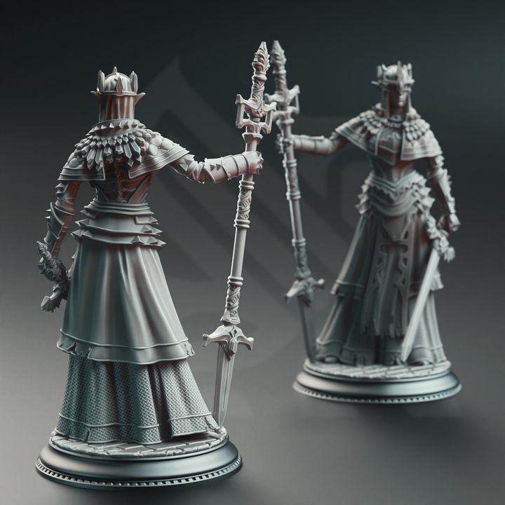 Priestess Warlock Fighter - Half-Elf War Maiden Cleric by DM Stash