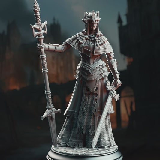 Priestess Warlock Fighter - Half-Elf War Maiden Cleric by DM Stash