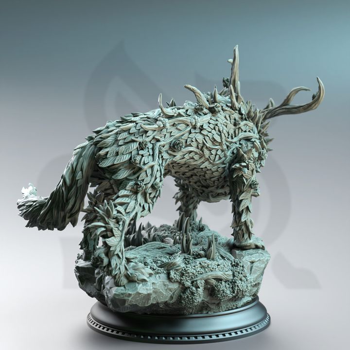Wolf Nature Guardian Beast Deity - Direwolf of the Fey by DM Stash