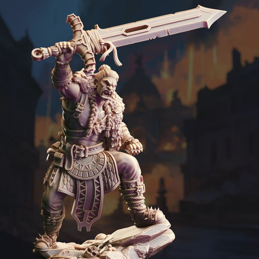 Orc Barbarian Great Sword Beast Warrior - Half-Orc Berserker by DM Stash