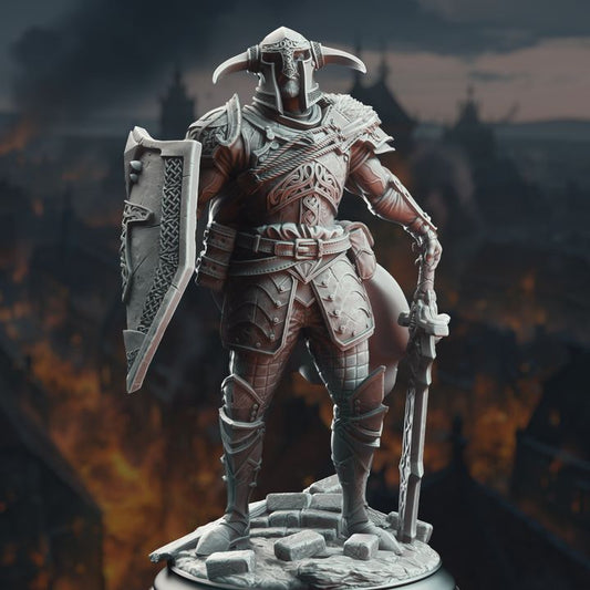 Norse Warrior Sword Shield Fighter - Nordic Paladin by DM Stash