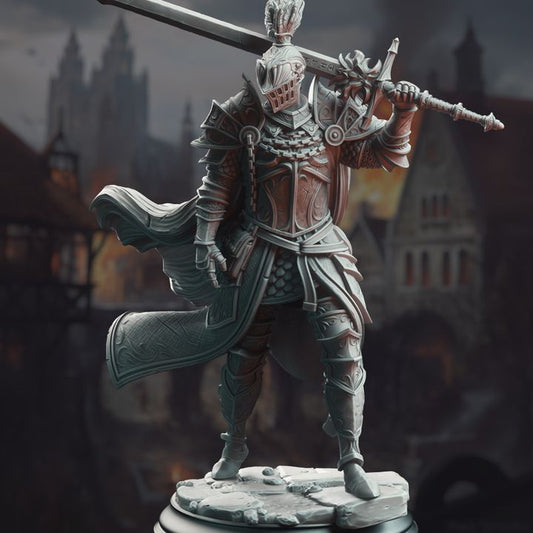 Black Knight Warrior Paladin - Knight of the Dusk by DM Stash