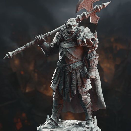 Orcish Executioner Axe Fighter - Orc Grimdark Knight by DM Stash