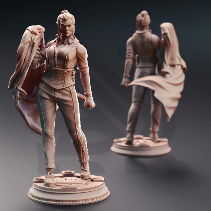 Unarmed Female Vampire Elf Drow 32mm Scale - Ygris Skullsplitter by DM Stash