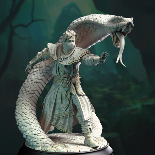 Samurai Beastmaster Serpent Villain 32mm Scale - Snake Charmer by DM Stash