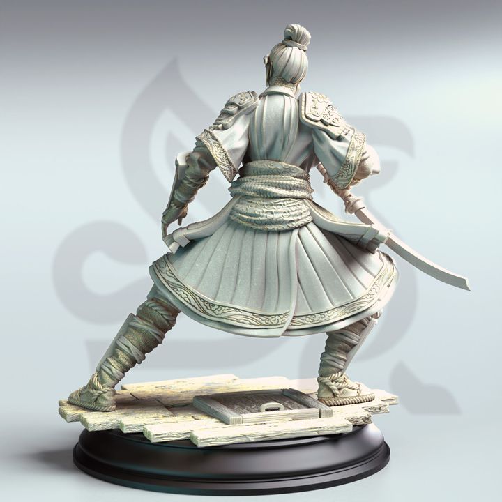 Samurai Serpentfolk Female Katana Warrior 32mm Scale - Eastern Assassin by DM Stash