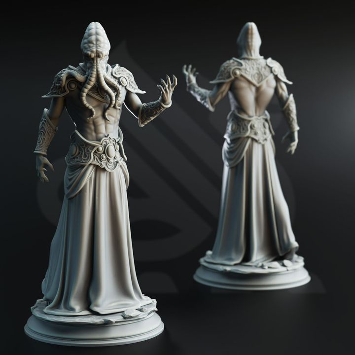 Lovecraftian Cultist Minion Abomination Trio 32mm Scale - Ascended Flayers by DM Stash