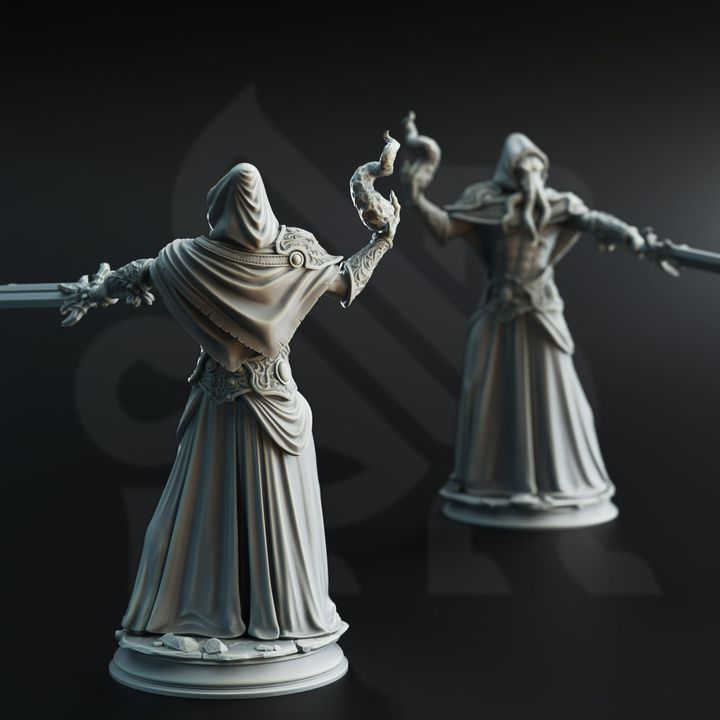 Lovecraftian Cultist Minion Abomination Trio 32mm Scale - Ascended Flayers by DM Stash