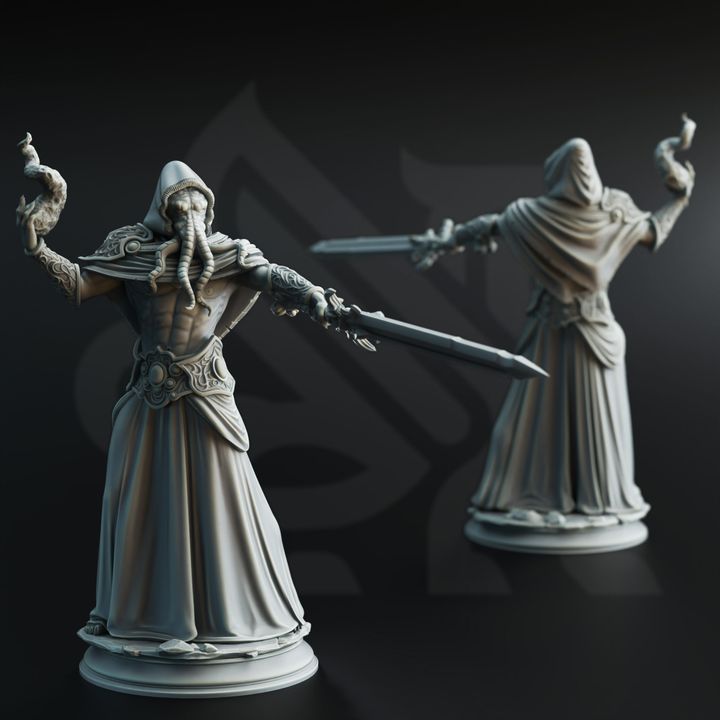 Lovecraftian Cultist Minion Abomination Trio 32mm Scale - Ascended Flayers by DM Stash