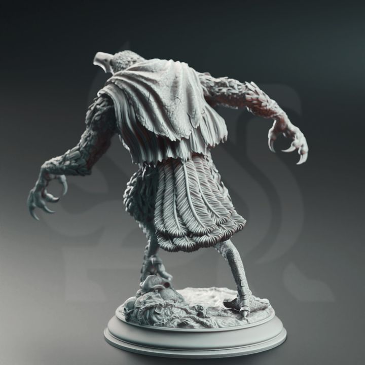 Werecrow Hybrid Abomination Monster Miniature 32mm Scale - Corvid Abominations by DM Stash