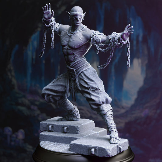 Monk Fighter Human Unarmed Warrior 32mm Scale - Awakened Monk by DM Stash