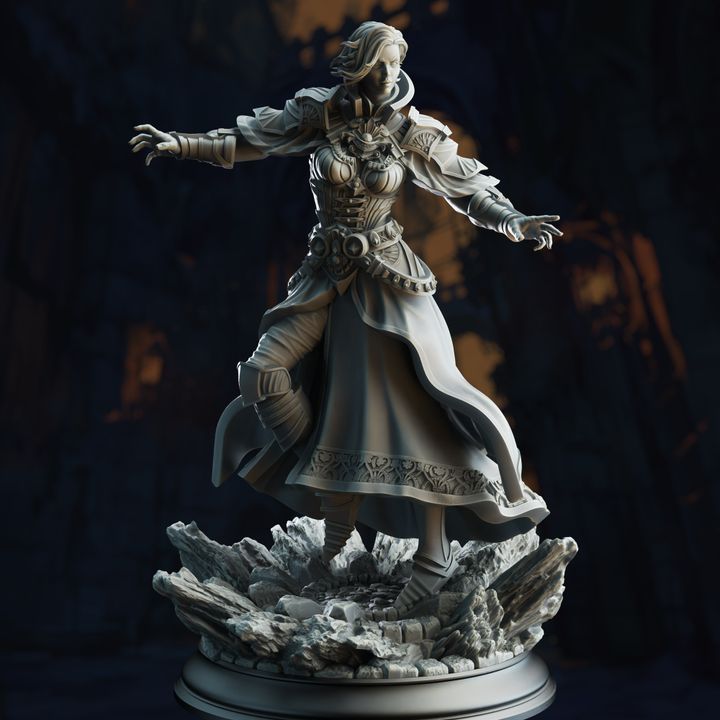 Female Vampire Lord 32mm Scale - Psionic Mindweaver Seer by DM Stash