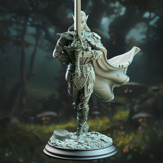 Fantasy Female Wood Elf Warrior Druid - Fey Elf Duelist by DM Stash