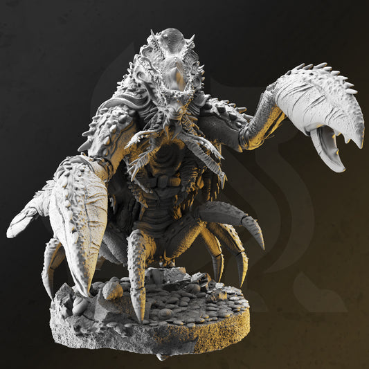 Giant Enemy Shrimp Boss Monster Miniature 32mm Scale - Crustacean Abomination by DM Stash