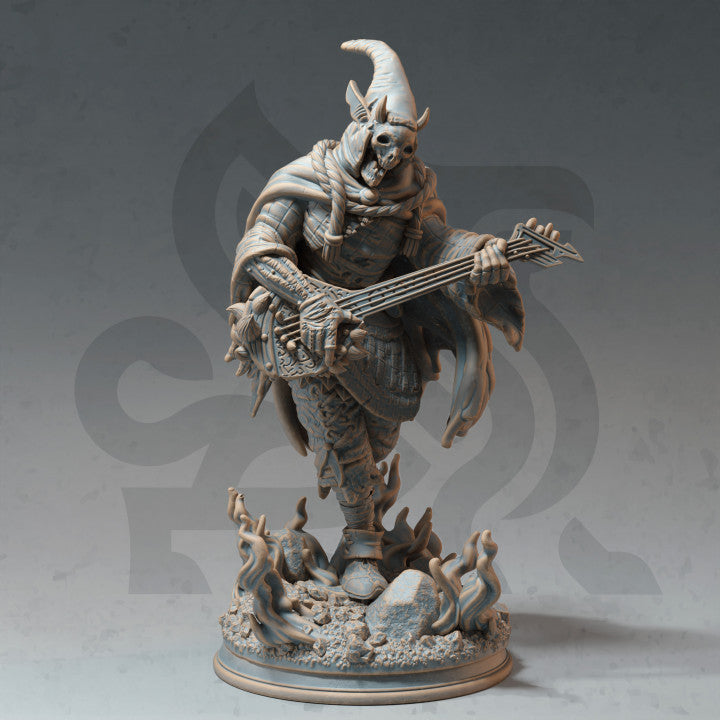 Undead Bard Lute Monster Entity 32mm Scale - Demonic Jester by DM Stash