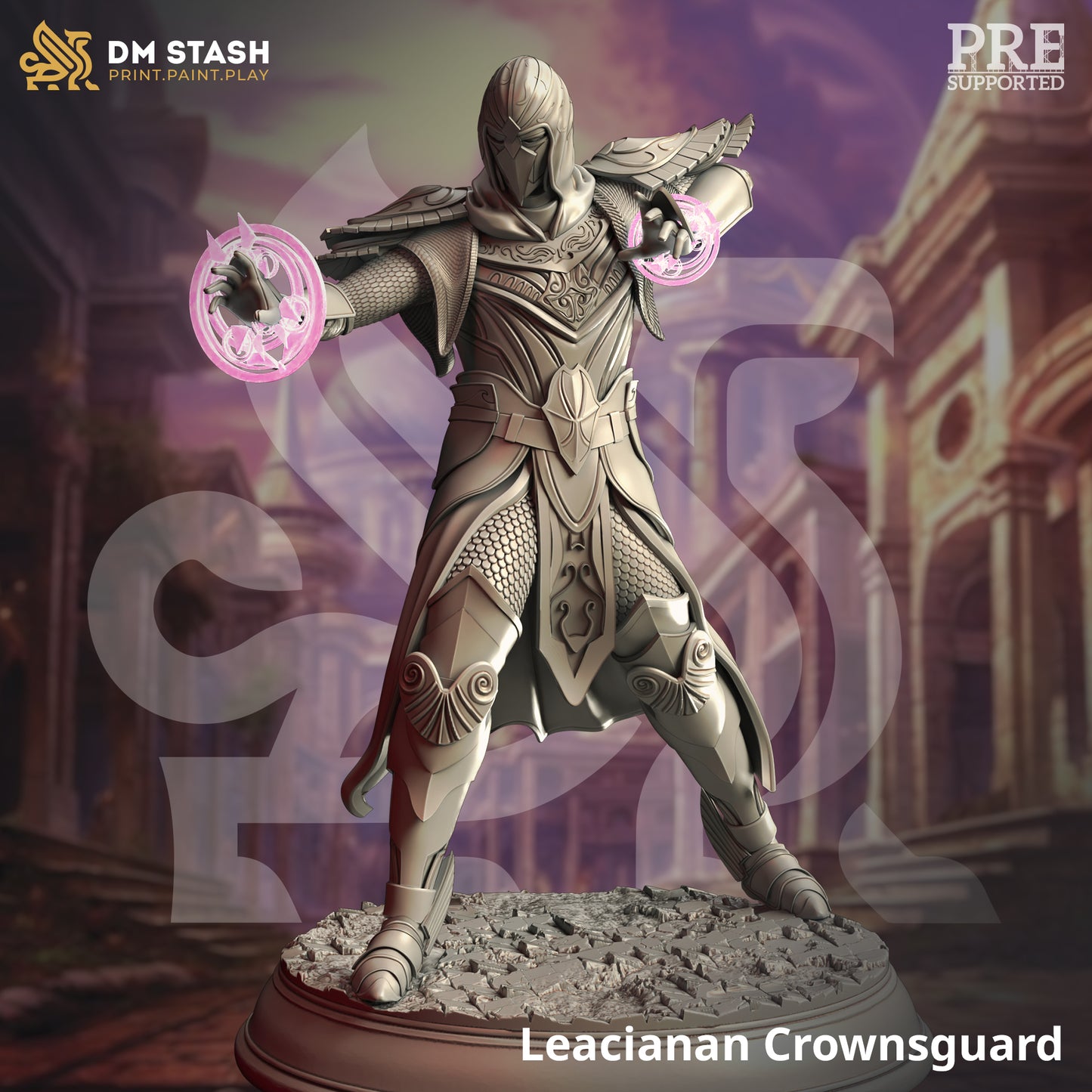 Elven Royal Guard Spellcaster Knight Duo 32mm Scale - High Elven Elite by DM Stash