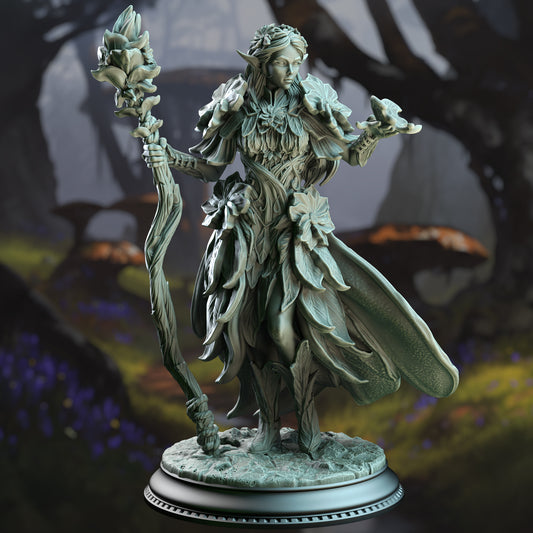 Beautiful Fey Elf Female Nature Dryad - Feywalker Elf Druid by DM Stash