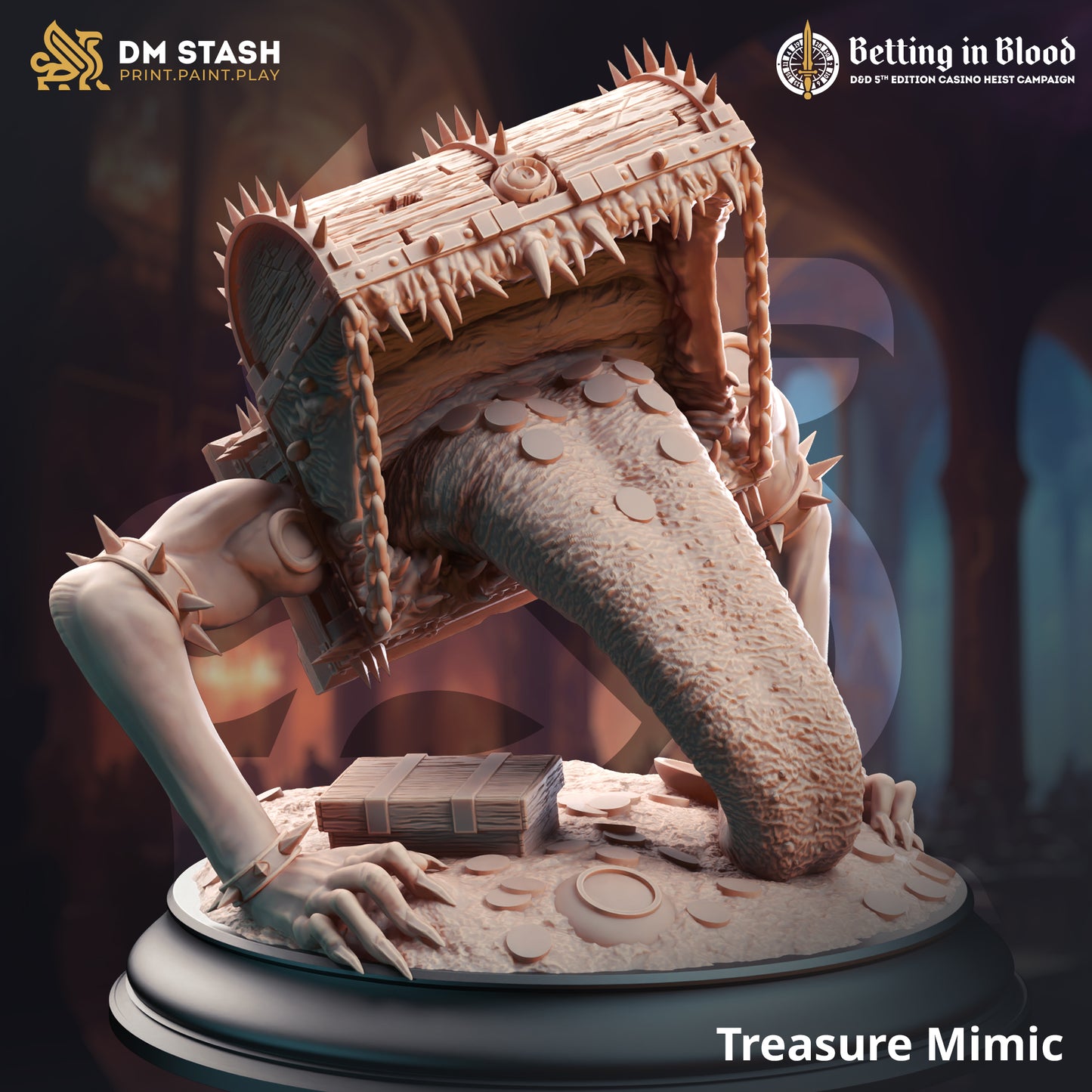 Trap Monstrosity Loot Enemy 32mm Scale - Treasure Mimic by DM Stash