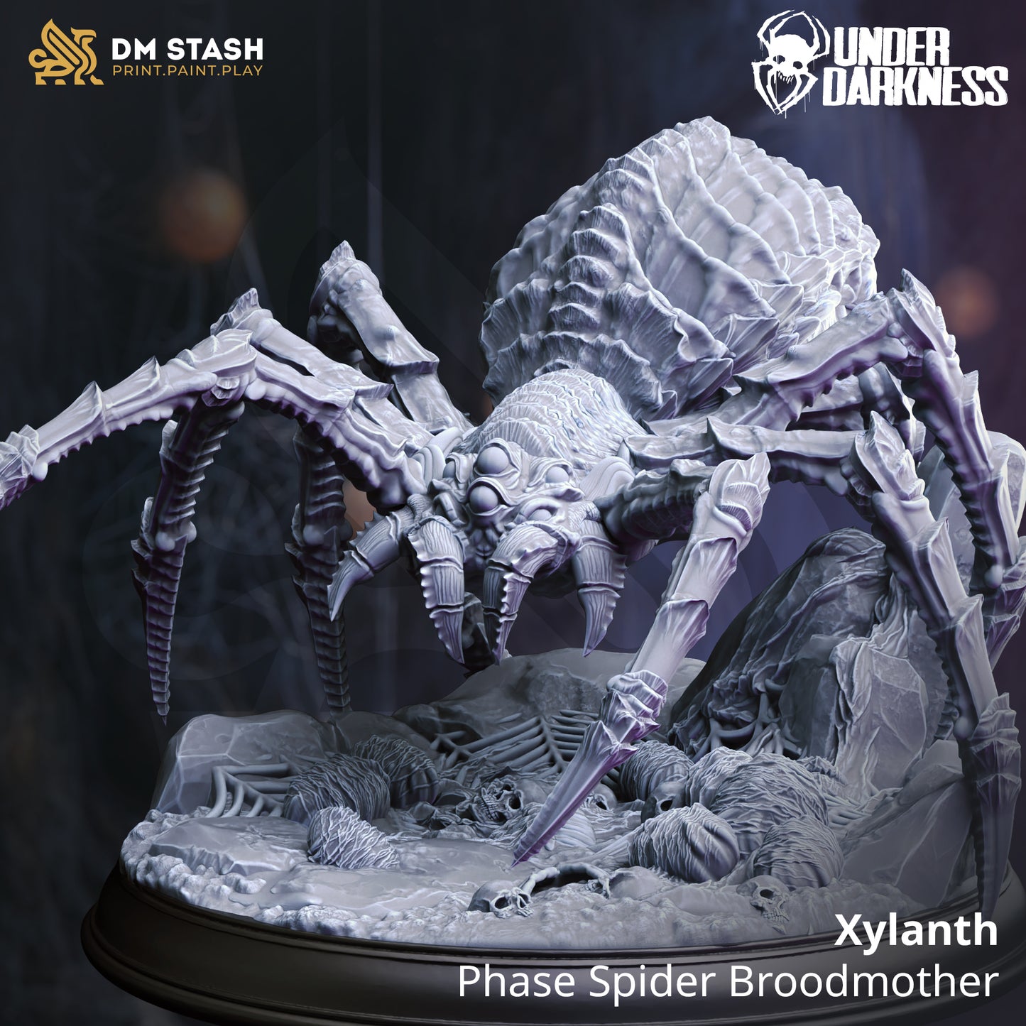 Giant Spider Arachnid Boss Monster 32mm Scale - Phase Spider by DM Stash